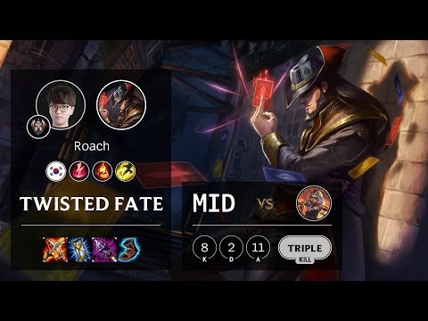 Twisted Fate Mid vs Qiyana - KR Challenger Patch 10.5