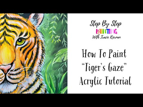 How To Paint "Tiger's Gaze" - Acrylic Tutorial