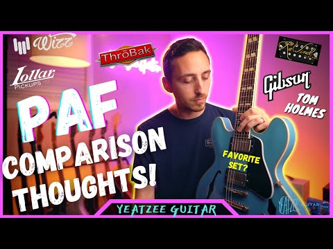 7 PAF Humbucker Comparison Followup - My Opinions 🤔  [Throbak | Wizz | Holmes | Lollar | ReWind]