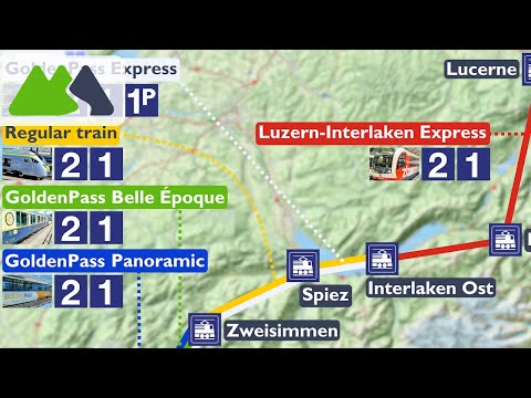 Alle 4 Züge der Schweizer GoldenPass-Linie erklärt