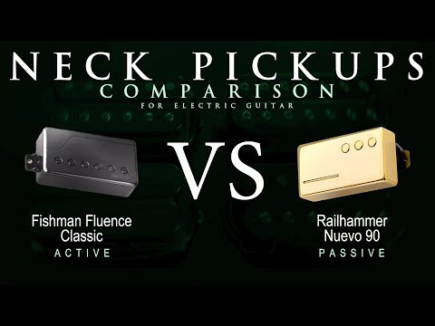 Fishman FLUENCE CLASSIC vs Railhammer NUEVO 90 - Neck Guitar Pickup Comparison Tone Demo