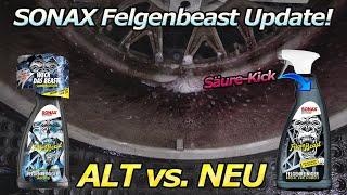 Das Säure-Update! SONAX FELGENBEAST bekommt mehr Power - Felgenreiniger Vergleich ALT gegen NEU