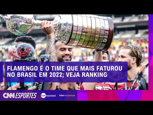 Flamengo lidera ranking nacional de clubes da CBF de 2022; veja