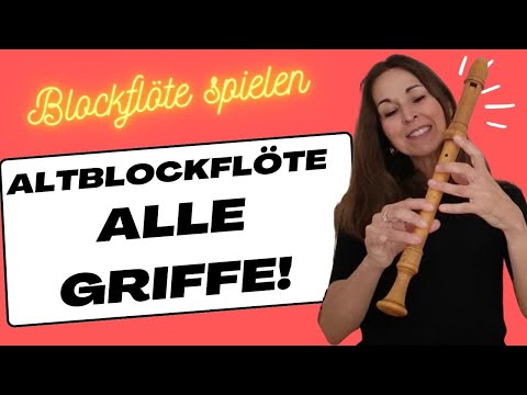 All fingerings on the alto recorder f`- d"" ("normal" & octavated!) | #verasblockflötenkanal