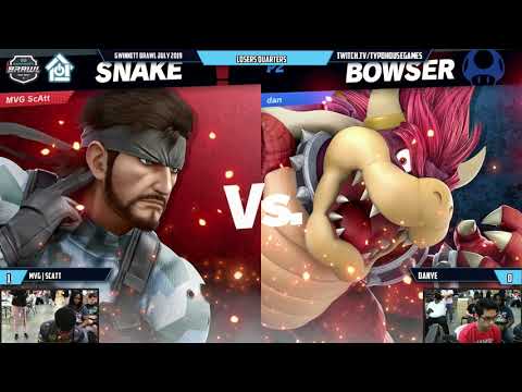 Gwinnett Brawl July 2019 - MVG| ScAtt(Snake) VS Kuma| Danye(Bowser) - Losers Quarters
