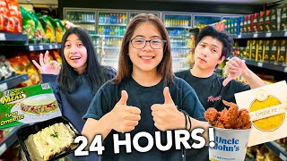 Download lagu Eating Only Convenience Store FOOD For A Day! mp3