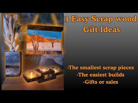 Easy Beginner Woodworking: Easy Scrap Wood Projects to sell or gift!