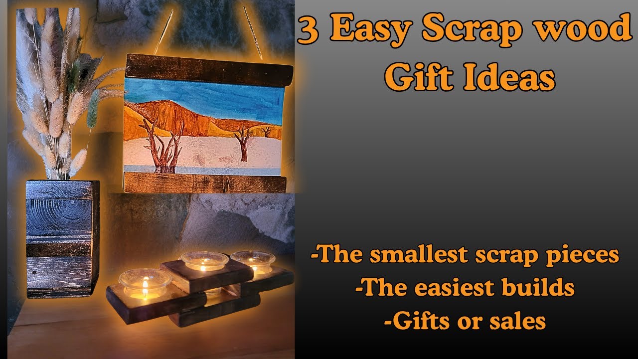 Easy Beginner Woodworking: Easy Scrap Wood Projects to sell or gift!