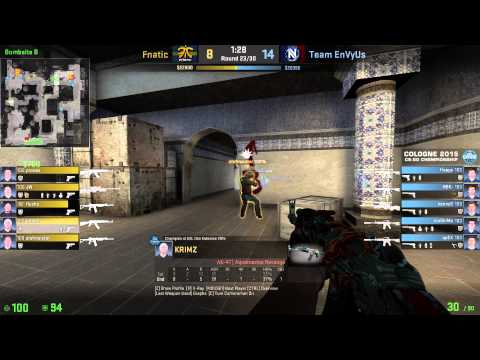 CS:GO POV - krimz vs EnVyUs @ ESL One Cologne 2015 Final 1st map