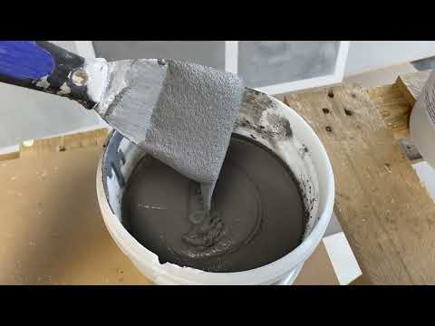 Claystone, clay plaster. Tutorial video one layer for walls.