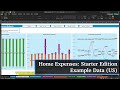 Home Expenses Starter Edition Example Data US