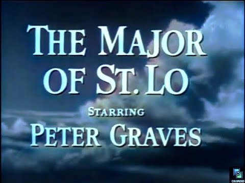 Cavalcade of America s4e25 The Major of St  Lo, Colorized, Peter Graves, Cornelius Ryan, War