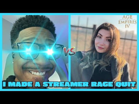 I make Popular AOE4 streamer rage quit! (all jokes)