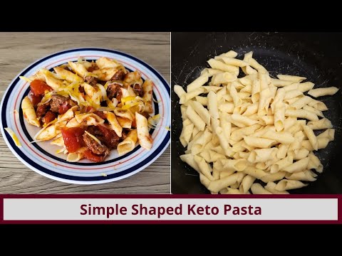 Simple Keto Pasta That Can Be Shaped (Nut Free and Gluten Free)