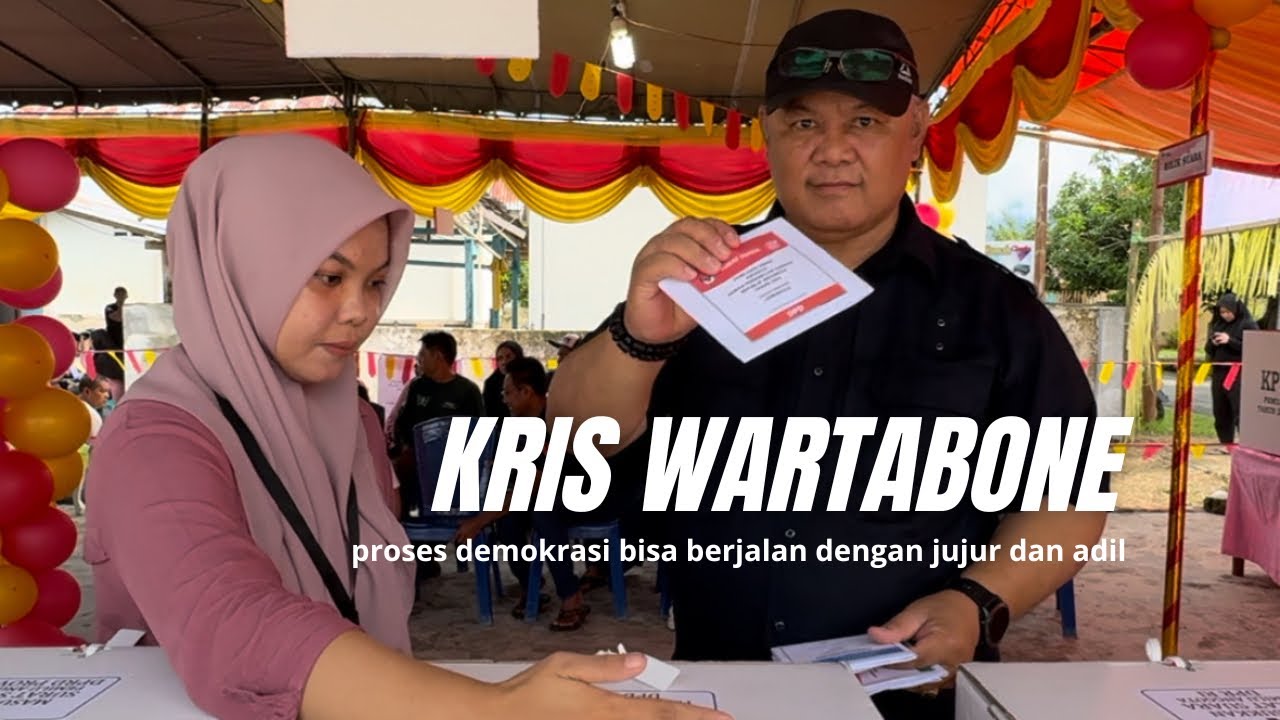 Selesai Nyoblos, Kris Wartabone berharap Proses Demokrasi Bisa Berlangsung Aman dan Damai