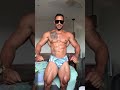 Muscle worship blue swimming underwear