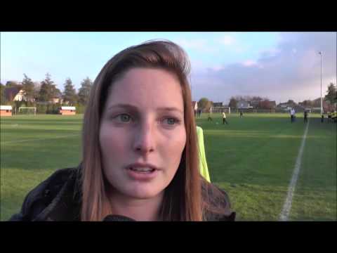 Anne-Lore Scherrens na KSKV Zwevezele – Club Brugge op 29.10.2016