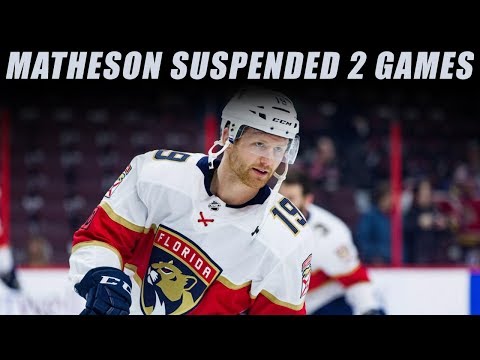 Matheson Suspended 2 Games