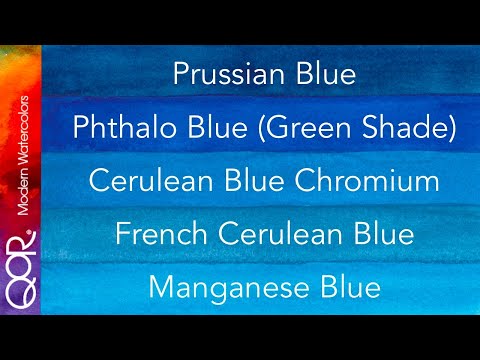 Cool Blues of QoR - Swatching the FULL range of QoR Ep.8