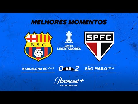 Gols e lances de Barcelona - EQU x São Paulo