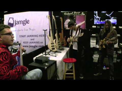 Slawek Semeniuk at Aquilina Basses NAMM 2015 | MikesGig.com