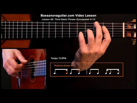 Meditação (Meditation) - Bossa Nova Guitar Lesson #9: Third Basic Phrase Syncopated