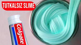 Tutkalsız Slime Test Colgate Diş Macunu ile Slim