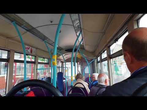 🍡🍡*amazing zf gearbox* First leeds 66741 YJ54XVP Volvo B7RLE