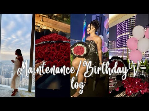 BIRTHDAY/MAINTENANCE VLOG| BIRTHDAY DINNER + SPA DAY + NAILS & HAIR | SAGITTARIUS SEASON