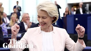 'Emotional moment': Ursula von der Leyen re-elected European Commissio