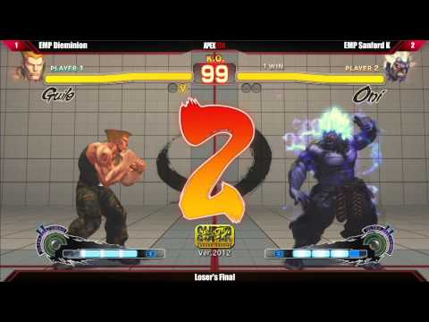 SSF4 AE2012 Top 8 EMP Sanford K vs EMP Dieminion - Apex 2014 Tournament