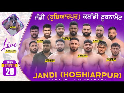 🔴[Live] Jandi (Hoshiarpur) Kabaddi Cup 28 Nov 2025 | #livekabaddi #kabaddilivetoday