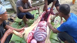 Naga Style of Butchering Pig