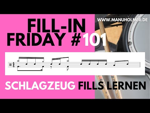 Fill-In Friday 101 💣 Schlagzeug Fill mit ACTION im Fuß und auf den Becken [Roland E-drums]