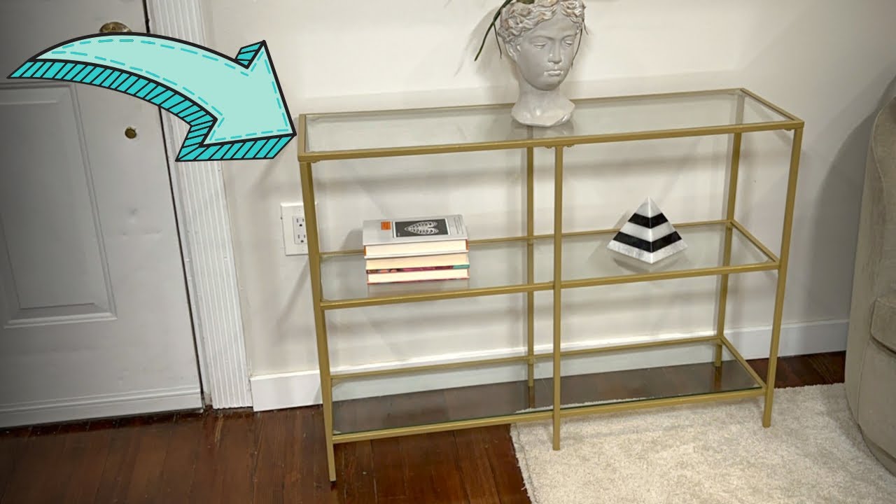 A Modern & Elegant Glass Console Table