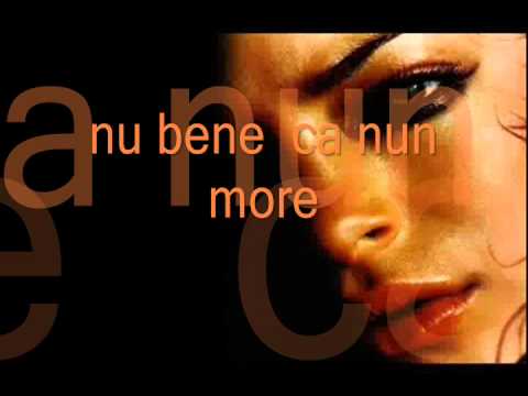 NU BENE CA NUN MORE  NIKO SAMMARCO