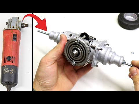 How to make RC heavy Truck Rear Axle from faulty Grinder.