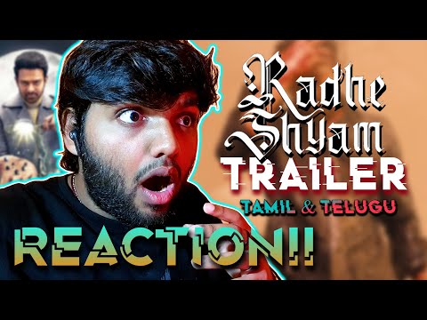 Radhe Shyam Trailer | REACTION!! | (Tamil & Telugu) | Prabhas | Pooja Hegde | Radha Krishna