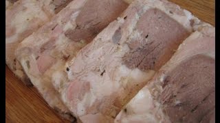 Смотреть онлайн Рецепт приготовления домашней ветчины из свинины