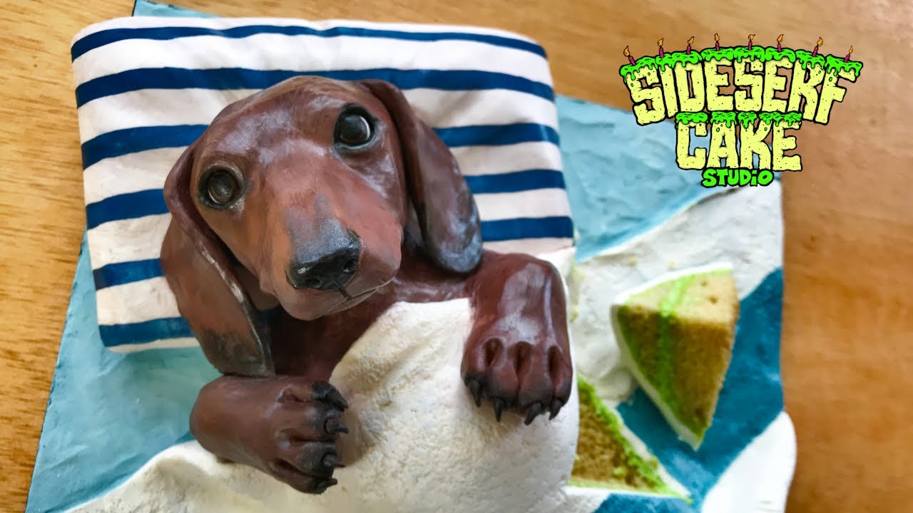 How To Make A Wiener Dog CAKE