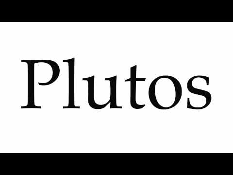 How to Pronounce Plutos