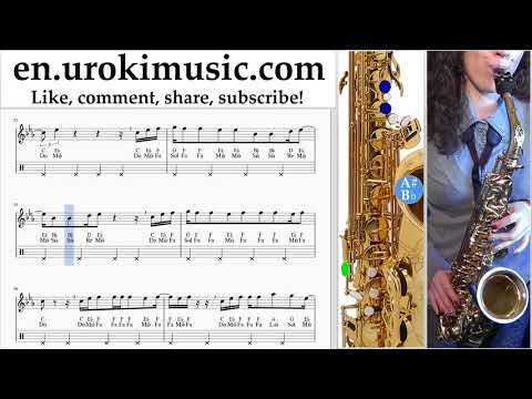 Saxophone lessons (Alto) Vaina Loca - Ozuna x Manuel Turizo Sheet Music Tutorial um-ih352