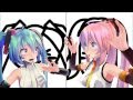 [MMD] 愛Dee (AiDee) Miku & Luka by MitchieM ...