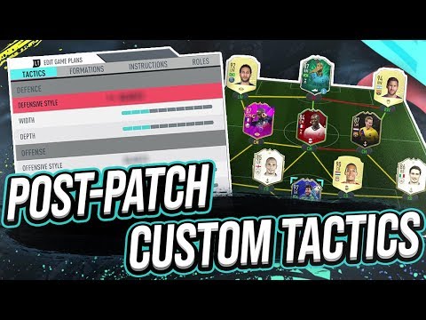 *POST-PATCH* 😱 CUSTOM TACTICS & INSTRUCTIONS! - FIFA 20 Ultimate Team