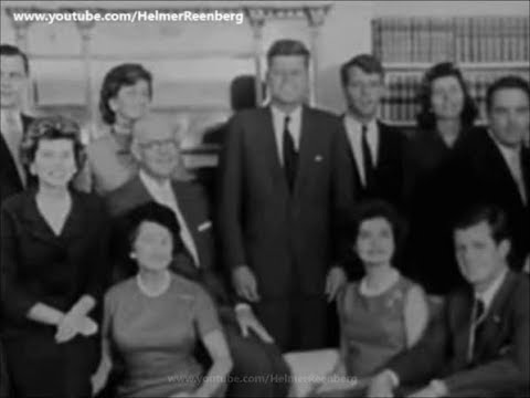 November 9, 1960 - President Elect John F. Kennedy posing with family for photo, Hyannisport, Mass.