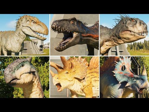 ALL HYBRID DINOSAURS - Jurassic World Evolution 3