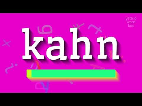 How to say "kahn"! (High Quality Voices)