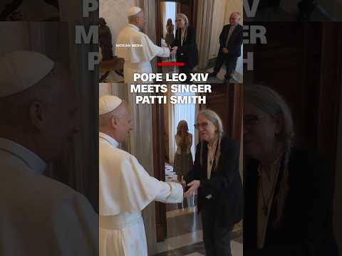 Pope Leo XIV meets singer Patti Smith