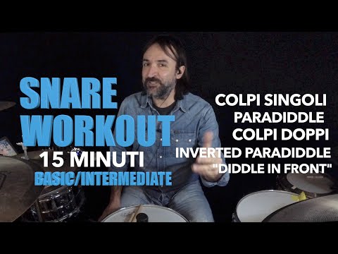 BRUNO FARINELLI - SNARE WORKOUT (15 MINUTI) BASIC/INTERMEDIATE