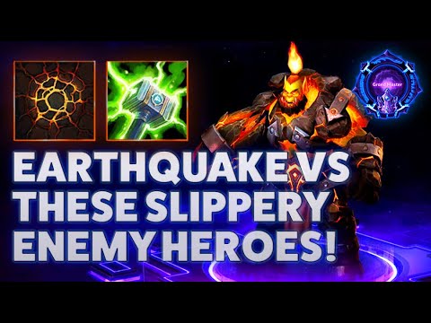 Thrall Earthquake - EARTHQUAKE VS THESE SLIPPERY ENEMY HEROES! - Grandmaster Storm League 2022
